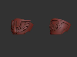 Blood Angels Tartaros Terminator shoulders 3D Print Model