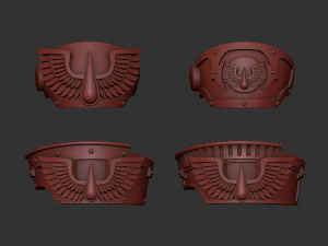 Blood Angels Relic Terminator shoulders 3D Print Model