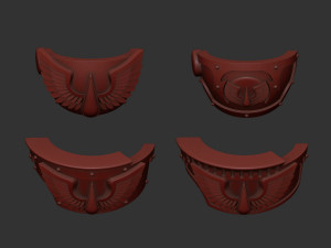 Blood Angels Relic Terminator shoulders 3D Print Model