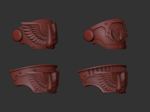 Blood Angels Relic Terminator shoulders 3D Print Model