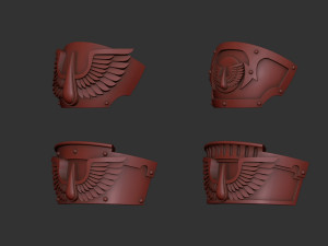 Blood Angels Relic Terminator shoulders 3D Print Model