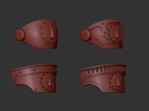 Flesh Tearers Relic Terminator shoulders Modello di stampa 3D