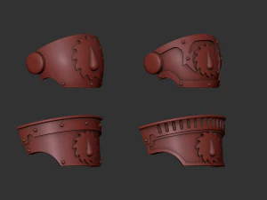 Flesh Tearers Relic Terminator shoulders 3D Print Model