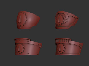 Flesh Tearers Relic Terminator shoulders Modello di stampa 3D