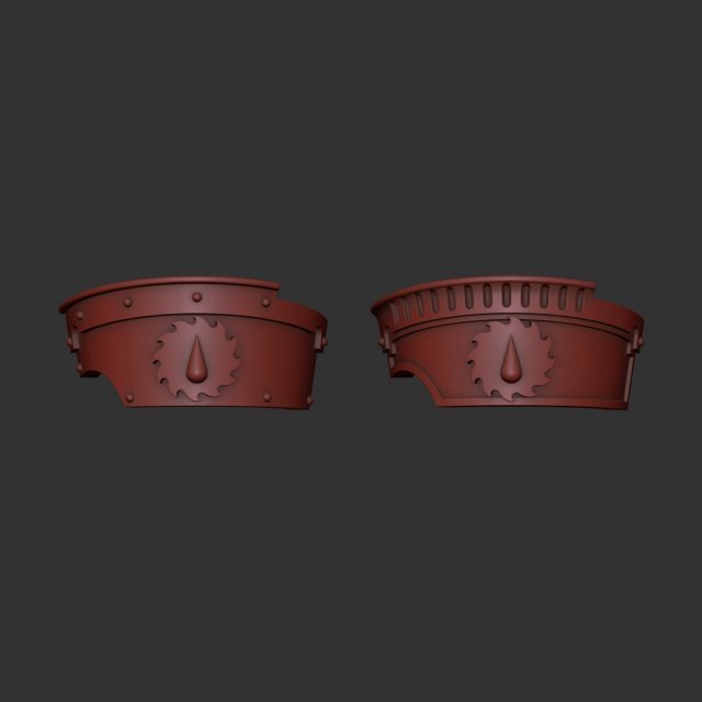 Flesh Tearers Cataphractii Terminator shoulder 3D Print Model .c4d .max .obj .3ds .fbx .stl .blend 