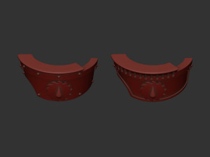 Flesh Tearers Cataphractii Terminator shoulder 3D Print Model