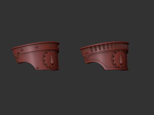 Flesh Tearers Cataphractii Terminator shoulder 3D Print Model