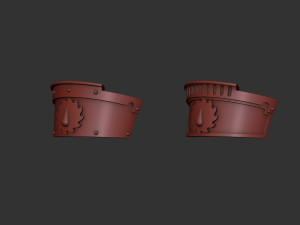 Flesh Tearers Cataphractii Terminator shoulder 3D Print Model