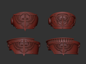 Dark Angels Relic Terminator shoulders Modelo de impresión 3D