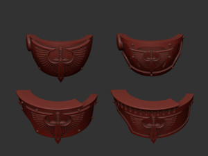 Dark Angels Relic Terminator shoulders 3D प्रिंट मॉडल