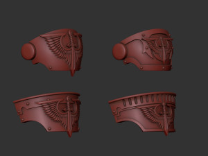 Dark Angels Relic Terminator shoulders 3D प्रिंट मॉडल