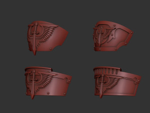 Dark Angels Relic Terminator shoulders 3D प्रिंट मॉडल