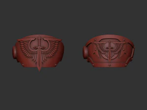 Dark Angels Tartaros Terminator shoulders 3D Print Model