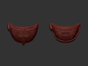 Dark Angels Tartaros Terminator shoulders 3D Принт Модель