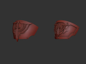 Dark Angels Tartaros Terminator shoulders 3D Принт Модель