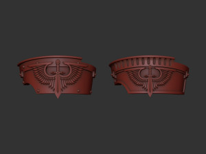 Dark Angels Cataphractii Terminator shoulders Modello di stampa 3D