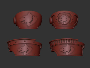 Space Wolves Relic Terminator shoulder Modello di stampa 3D