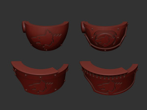 Space Wolves Relic Terminator shoulder 3D-printmodel