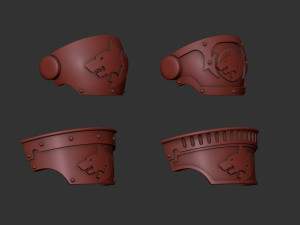 Space Wolves Relic Terminator shoulder 3D-printmodel