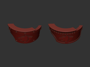 Space Wolves Cataphractii Terminator shoulders Modelo de Impressão 3D