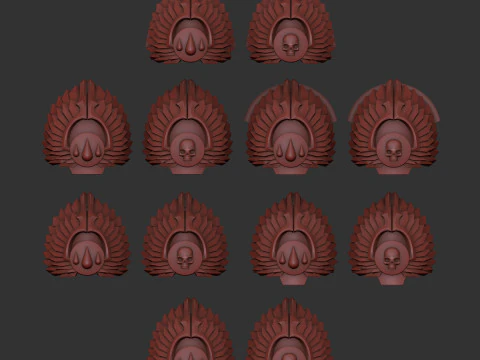 Hombro de Flesh Tearers Modelo de impresión 3D