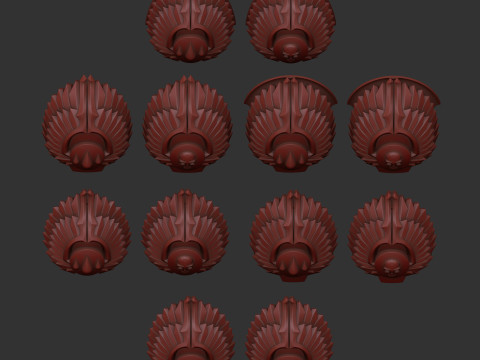 Flesh Tearers shoulder 3D Принт Модель