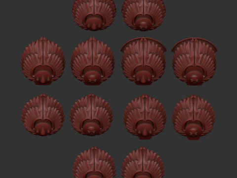 Flesh Tearers shoulder 3D Print Model