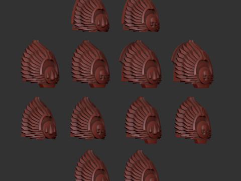 Flesh Tearers shoulder 3D Принт Модель