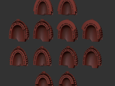 Flesh Tearers shoulder 3D Принт Модель