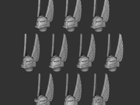 Angel Helmet Set 3D Принт Модель