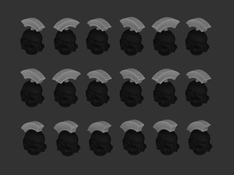 Helmet crest 3D Model