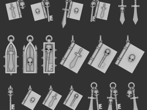 다크 엔젤 장신구 3D 모델