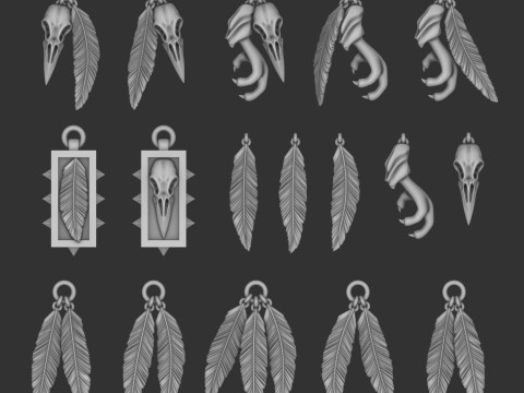 레이븐 가드 장신구 3D 모델