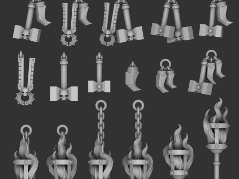 도롱뇽 장신구 3D 모델