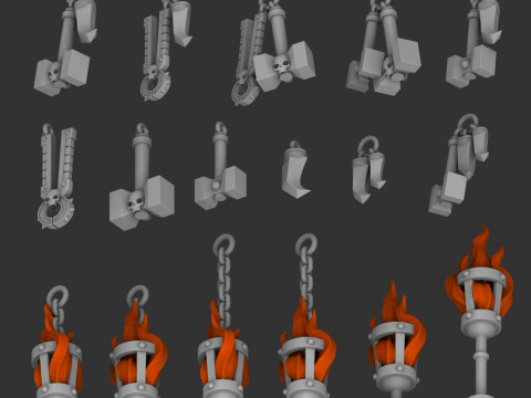 火蜥蜴饰品 3D 模型