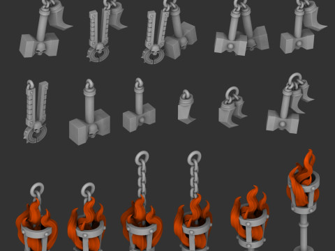 火蜥蜴饰品 3D 模型