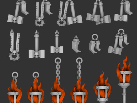 火蜥蜴饰品 3D 模型