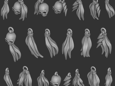 White Scars trinkets 3D Model