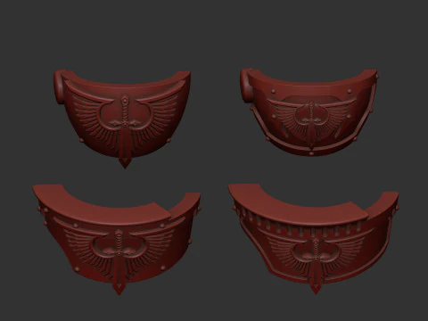 Dark Angels shoulders 3D Print Model