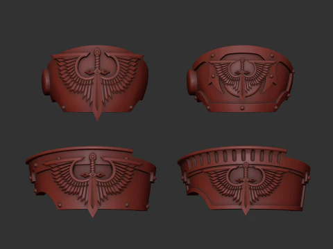 Dark Angels shoulders 3D Print Model