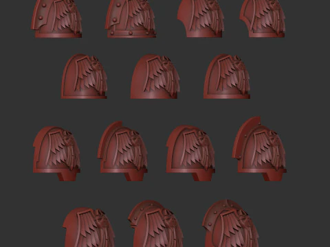 Dark Angels shoulders 3D Print Model