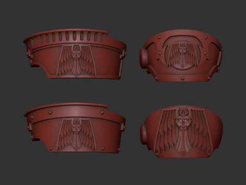 Dark Angels-Schultern 3D Druckmodell