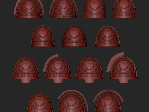 Shoulders Lamenters 3D Print Model