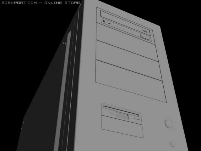 computer case 3D Model .c4d .max .obj .3ds .fbx .stl .blend 