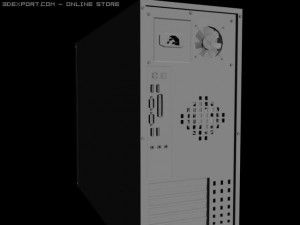 computer case Modèle 3D