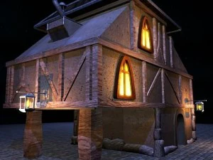 maison de dessin anim&eacute; Modèle 3D