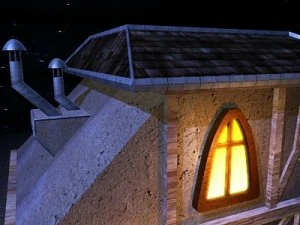 maison de dessin anim&eacute; Modèle 3D