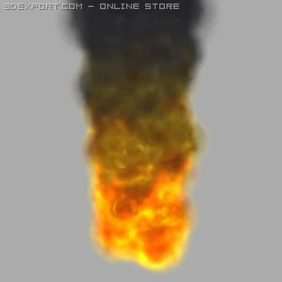 3d модель вогню 3D Модель .c4d .max .obj .3ds .fbx .stl .blend 