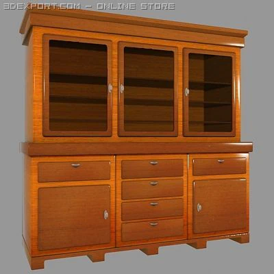 modern cupboard 3D Model .c4d .max .obj .3ds .fbx .stl .blend 