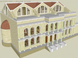 bas&iacute;lica de majencio Modelo 3D